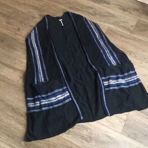 Free People| sweater vest. Long line, Boho , oversized, slouchy. Size dc